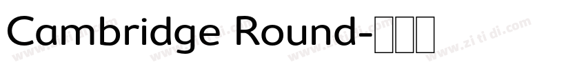 Cambridge Round字体转换